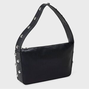 Black Studded Shoulder Bag